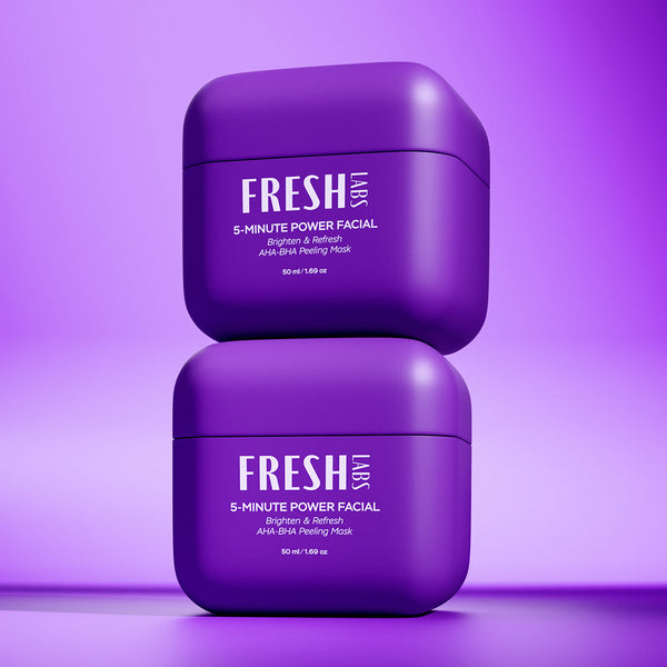 5-Minute Power Facial Mask by FreshLabs, a Korean AHA/BHA exfoliating mask for instant glow